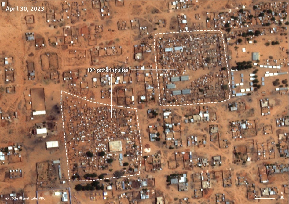 Satellite image of al-Jamarek on April 30