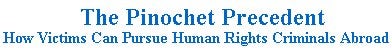 The Pinochet Precedent