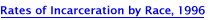 Top Ten Offenders: Rates of Incarcerations by Race, 1996 