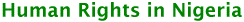 Human Rights in Nigeria - Human Rights Watch Documents on Nigeria