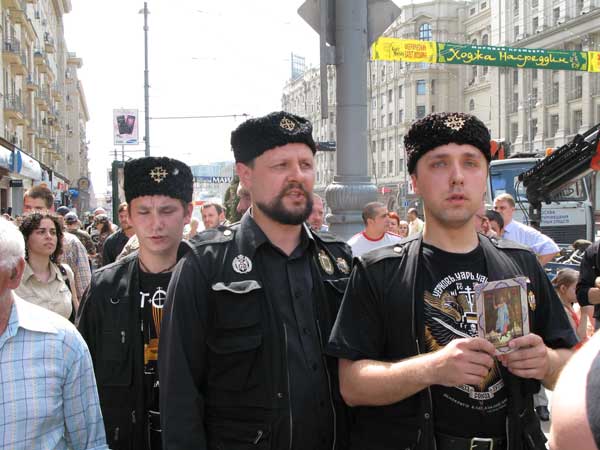 4. Orthodoxe Christen demonstrieren gegen die 'Moscow Pride' &copy; 2007 Scott Long/Human Rights Watch