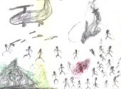 Kinderzeichnung aus Darfur