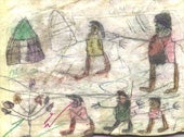 Kinderzeichnung aus Darfur
