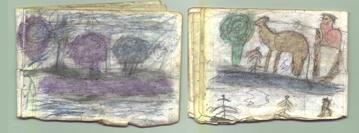 Child's drawing of the war in Darfur
