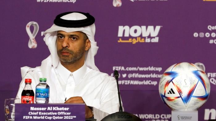 The chief executive of Qatar 2022, Nasser Al Khater.