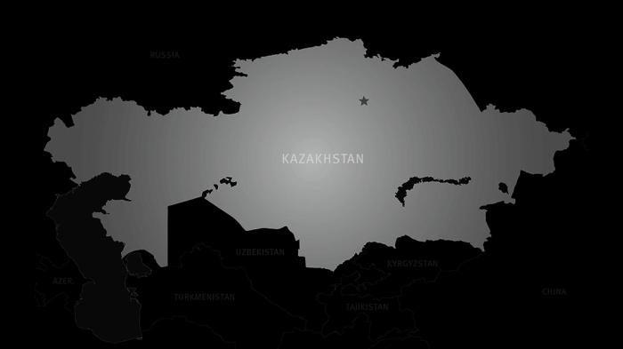 Карта Казахстана. 