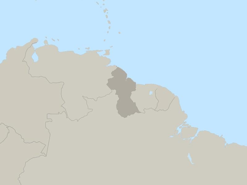 Guyana country page map