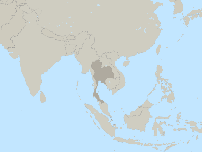 map of Thailand 