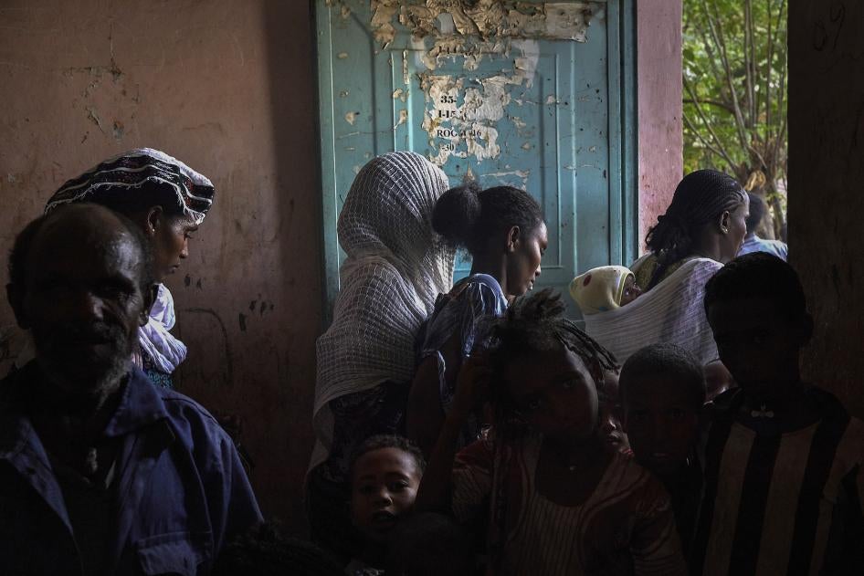 Centre de personnes déplacées dans le nord de l'Éthiopie où beaucoup souffrent encore des conséquences de la guerre qui a commencé en 2020, 14 août 2023.
