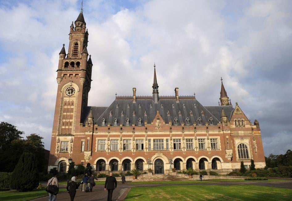 Der Internationale Gerichtshof in Den Haag, Niederlande, 27. August 2018.