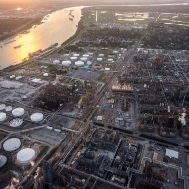Fossil fuel and petrochemical plants line the area known as 'Cancer Alley," near Baton Rouge, Louisiana, October 15, 2013.