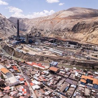 The Metalurgia Business Peru metallurgical complex in the city of La Oroya, in the department of Junín, east of Lima, November 9, 2022. 