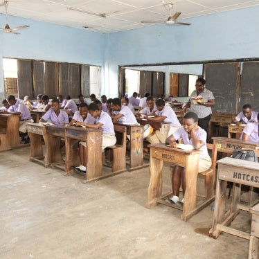 Caption: Students reading in a classroom. Accra, Ghana, January 16, 2013.