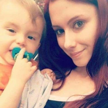 Kendra Williams, 23, struggled with a heroin addiction since she was 15, but stopped after her son (pictured) was born. Her life was saved by naloxone after she overdosed. Kendra is training to be a nurse and volunteers with the North Carolina Harm Reduct