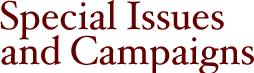 Special Initiatives