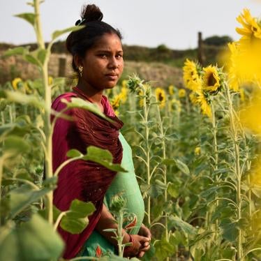 Sharmila G., 14, eloped at age 12 and married an 18-year-old man. At the time this picture was taken she was seven months pregnant. She said that when rumors spread in her village about her relationship with her then-boyfriend, her parents tried to separa