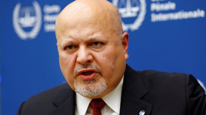 International Criminal Court Prosecutor Karim Khan gives an interview with Reuters about Israel and the occupied Palestinian territories, The Hague, Netherlands, October 12, 2023. 