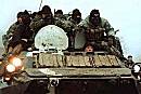 Russischer Panzer in Tschetschenien