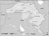 Map of Northern Iraq