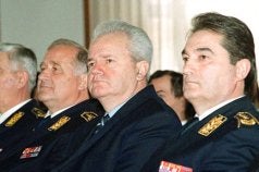 Chief of the Yugoslav Army General Staff during the Kosovo war Gen. Dragoljub Ojdanic (left)