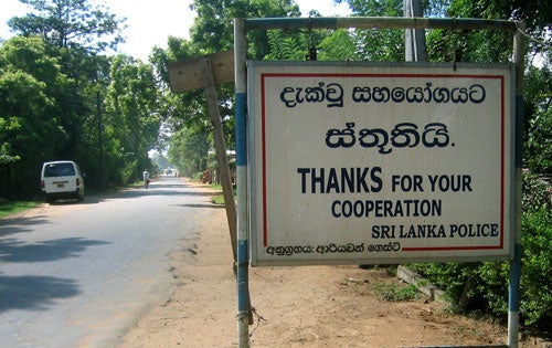 Sri Lanka suffers from a culture of impunity, with the government failing to adequately investigate and prosecute those responsible for human rights abuses. &copy; 2007 Fred Abrahams/Human Rights Watch









 

