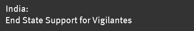 India: End State Support for Vigilantes