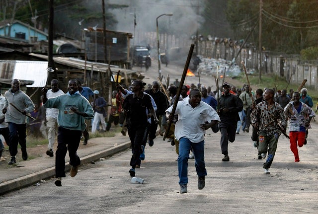 The delays continued and on December 30 counting resumed only to show the gap between Kibaki and Odinga narrowing considerably.  Mobs formed quickly and began demonstrating against what they saw as the rigging of the election.  The government outlawed public gatherings and police responded to the demonstrations across the country with excessive force. © 2007 Reuters
