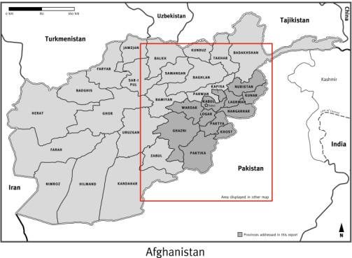 Map of Aghanistan