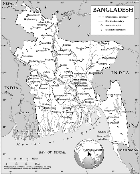Map of Bangladesh