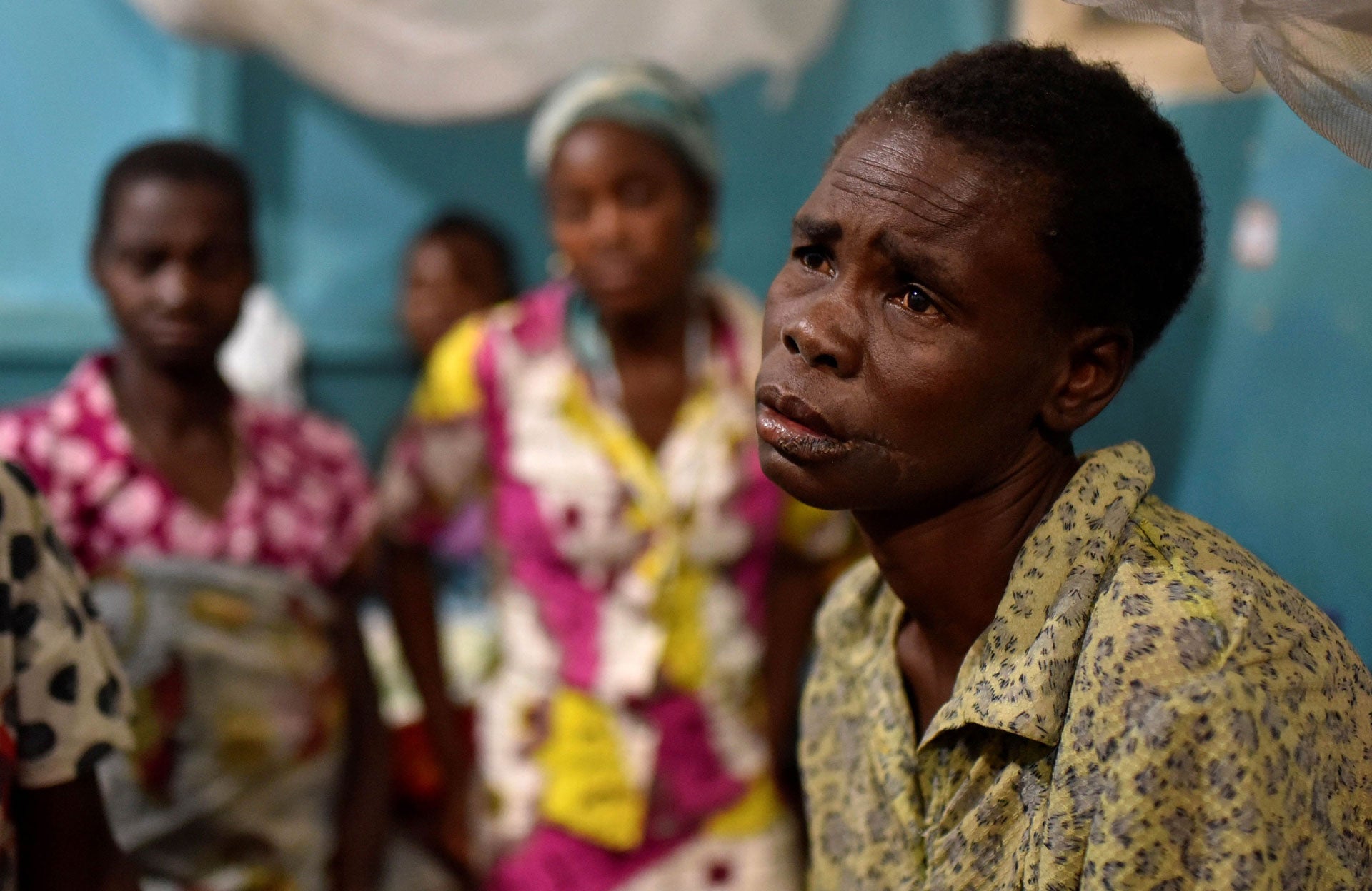 Une victime congolaise de violences ethniques se repose dans un service de l’hôpital général de Bunia, dans la province de l’Ituri, dans l’est de la République démocratique du Congo, le 25 juin 2019.