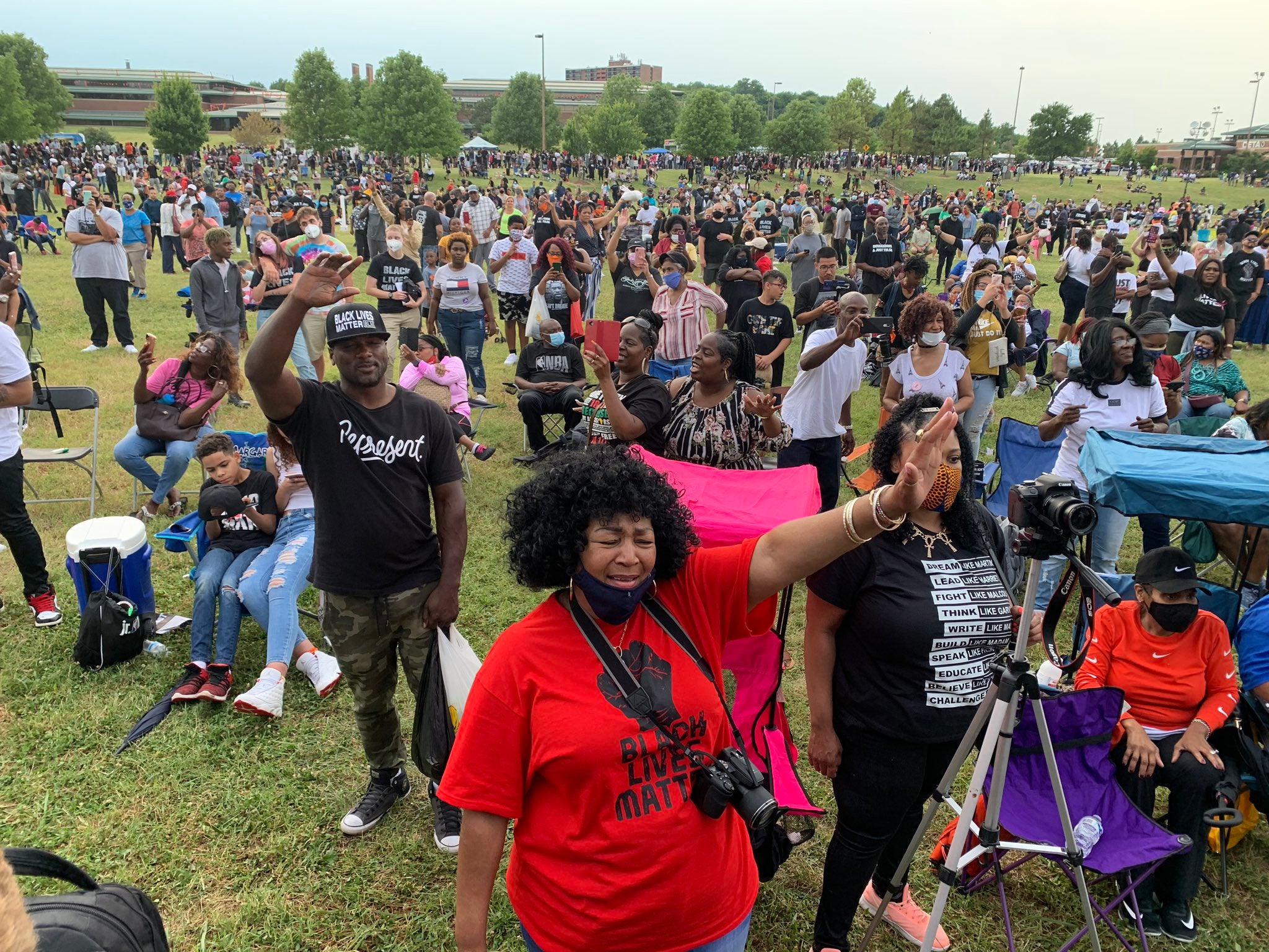 People attend and celebrate at Tulsa's “I, Too, Am America,” Juneteenth Rally for Justice.