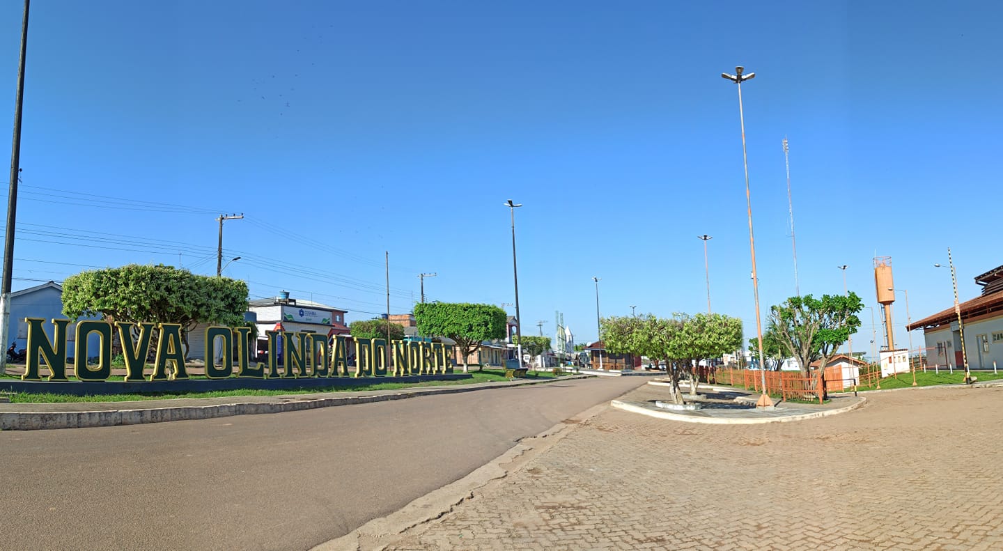 Área urbana da cidade Nova Olinda do Norte