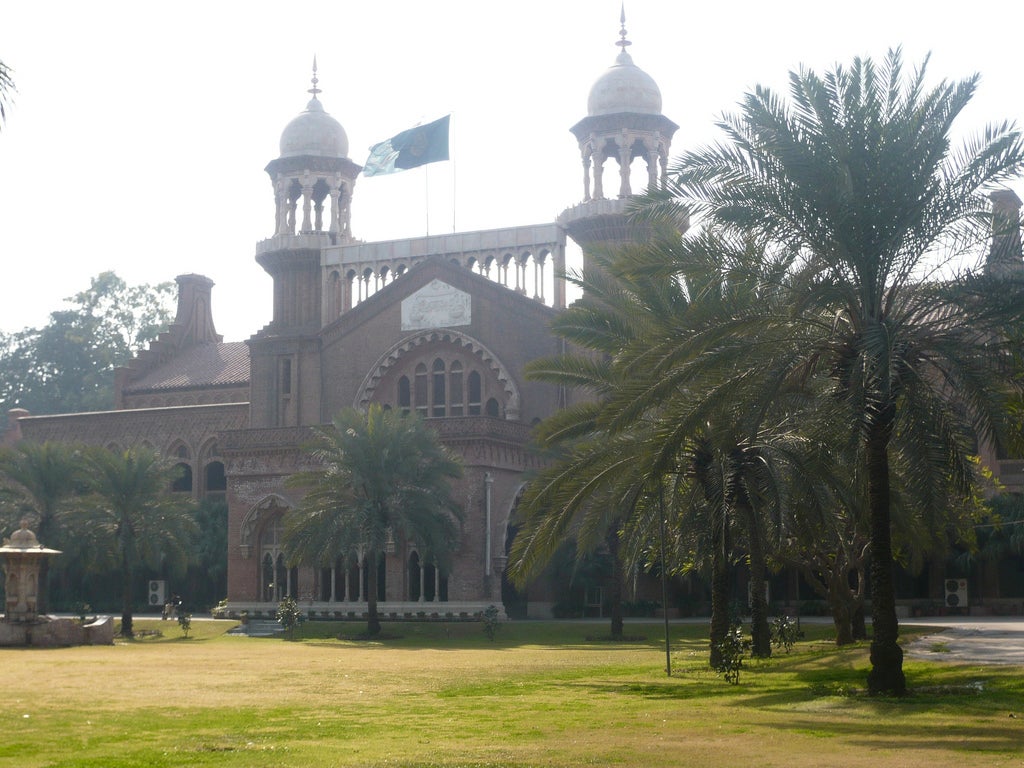 The Lahore High Court, in Lahore, Pakistan.