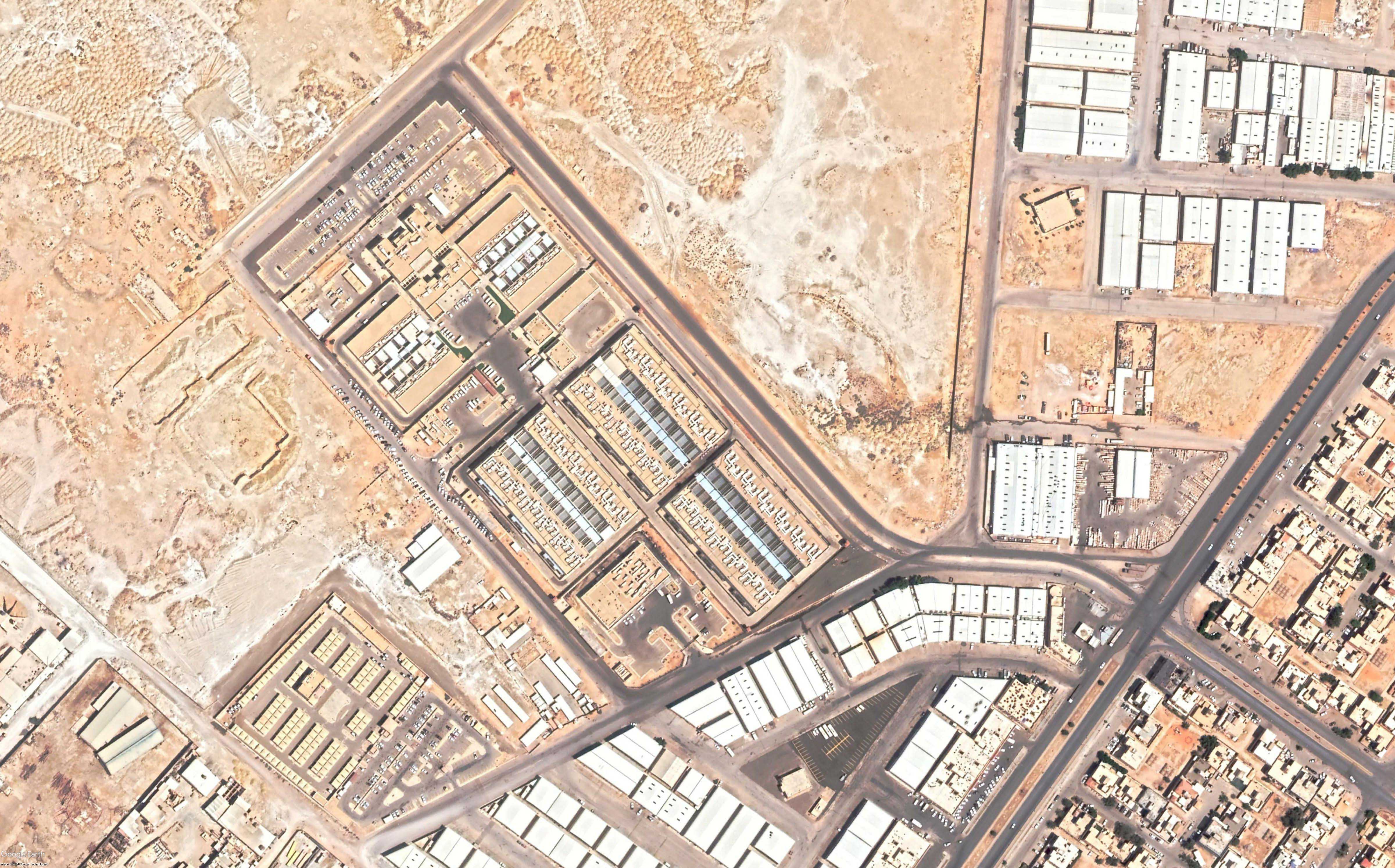 Security complex in Riyadh, Saudi Arabia identified by Human Rights Watch. Satellite image ©️ 2020 Maxar Technologies. Source: Google Earth