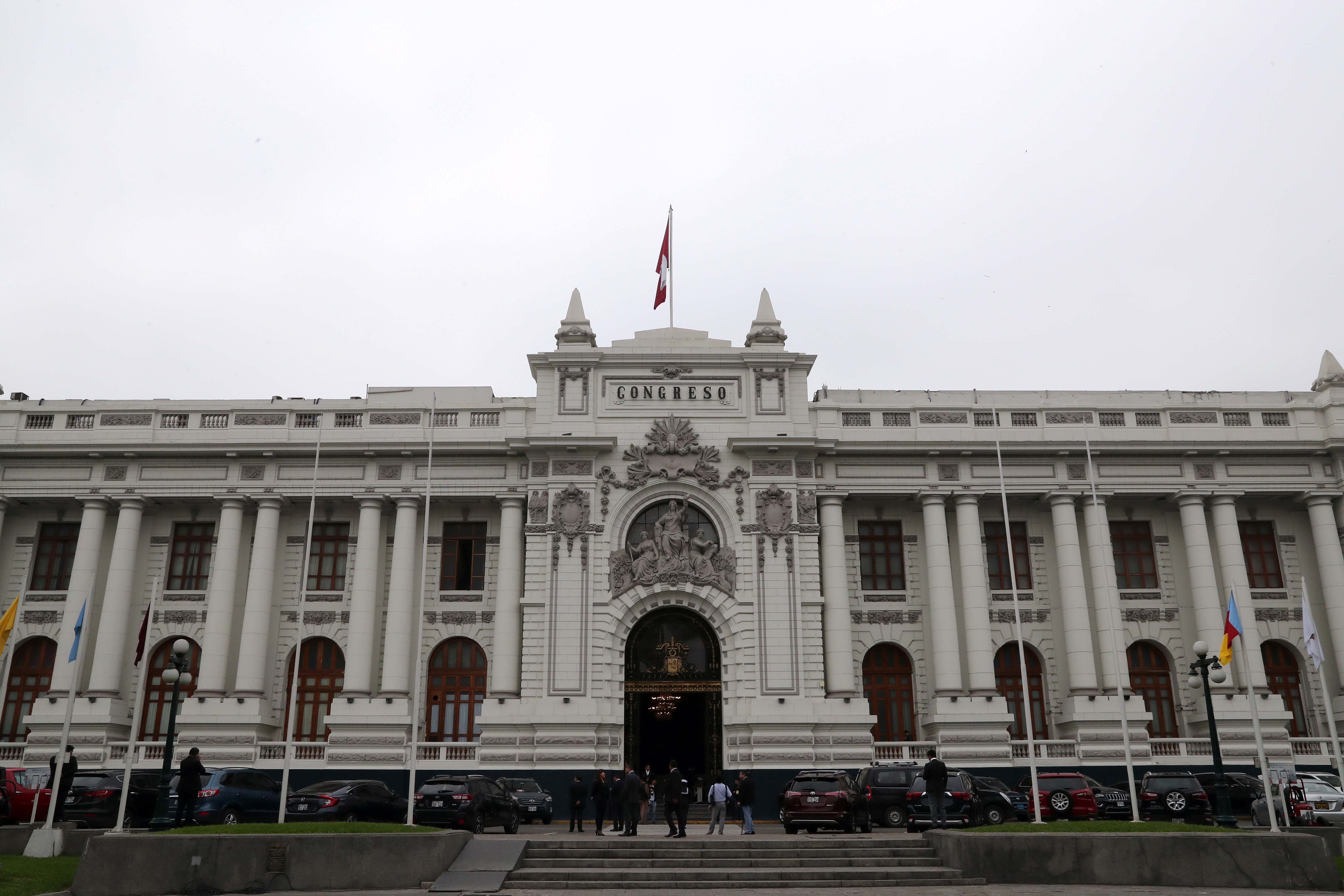 Una vista del edificio del Congreso en Lima, Perú, el 17 de septiembre de 2018.