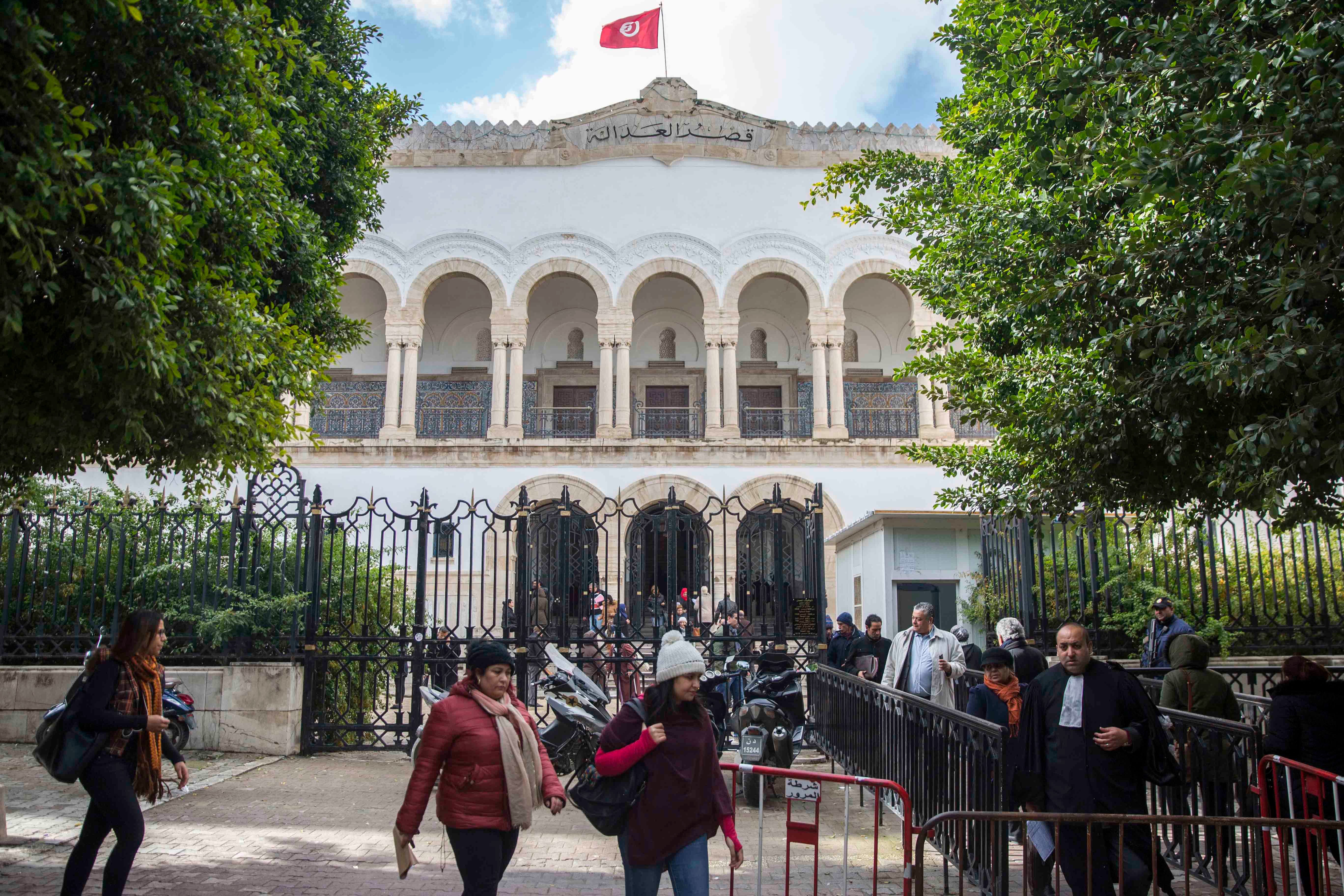 The Palace of Justice in Tunis, Tunisia, on January 29, 2019.