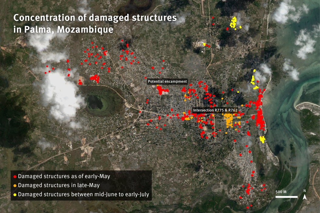 map. satellite. palma delgado. isis. al-shaabab.