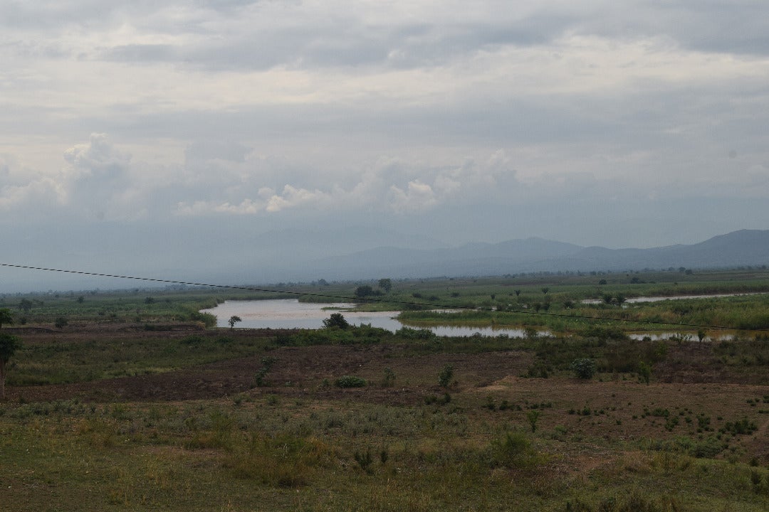 The Rusizi river, which forms the border with the Democratic Republic of Congo in Cibitoke province, Burundi. 