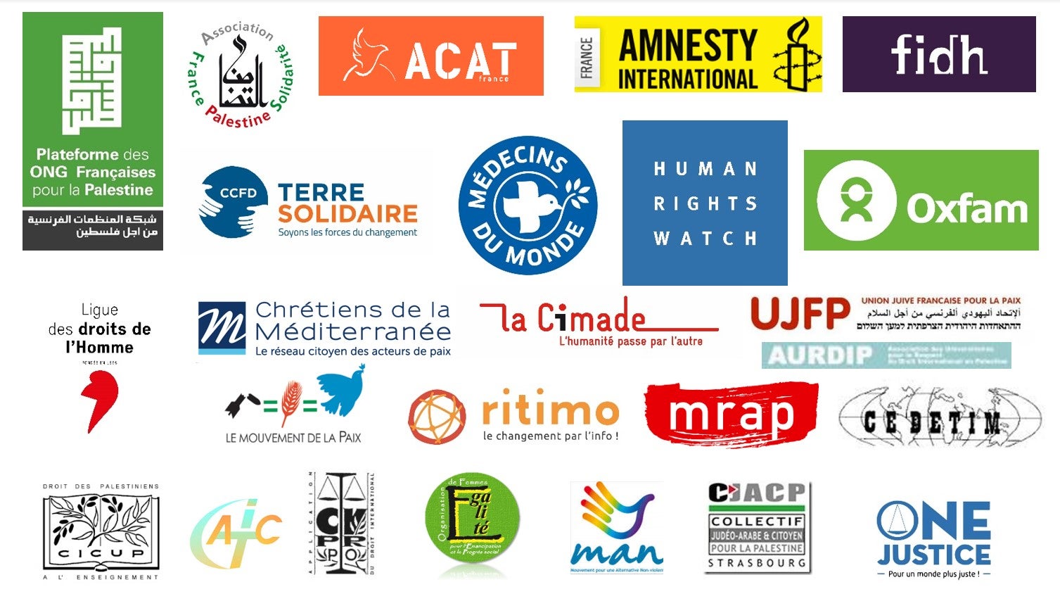 Joint Letter to French Minister of Foreign Affairs in Solidarity with Palestinian Civil Society