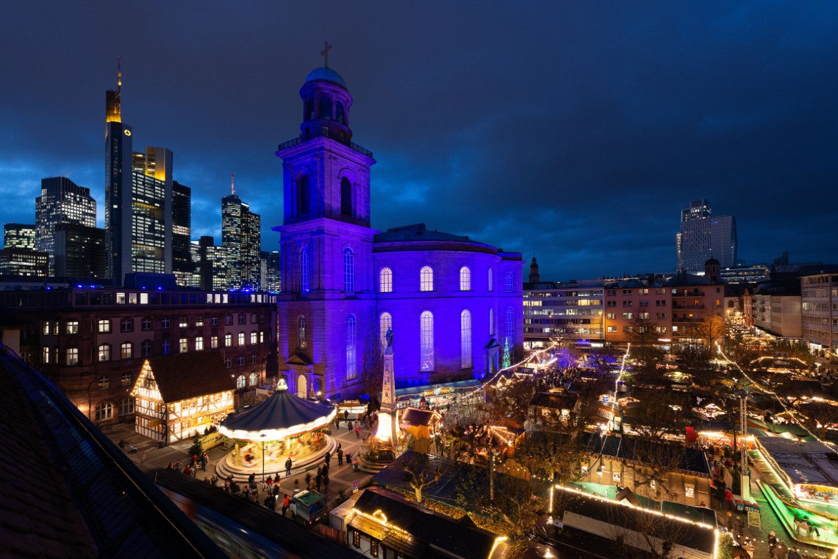 Blue Lights for Human Rights Across Germany