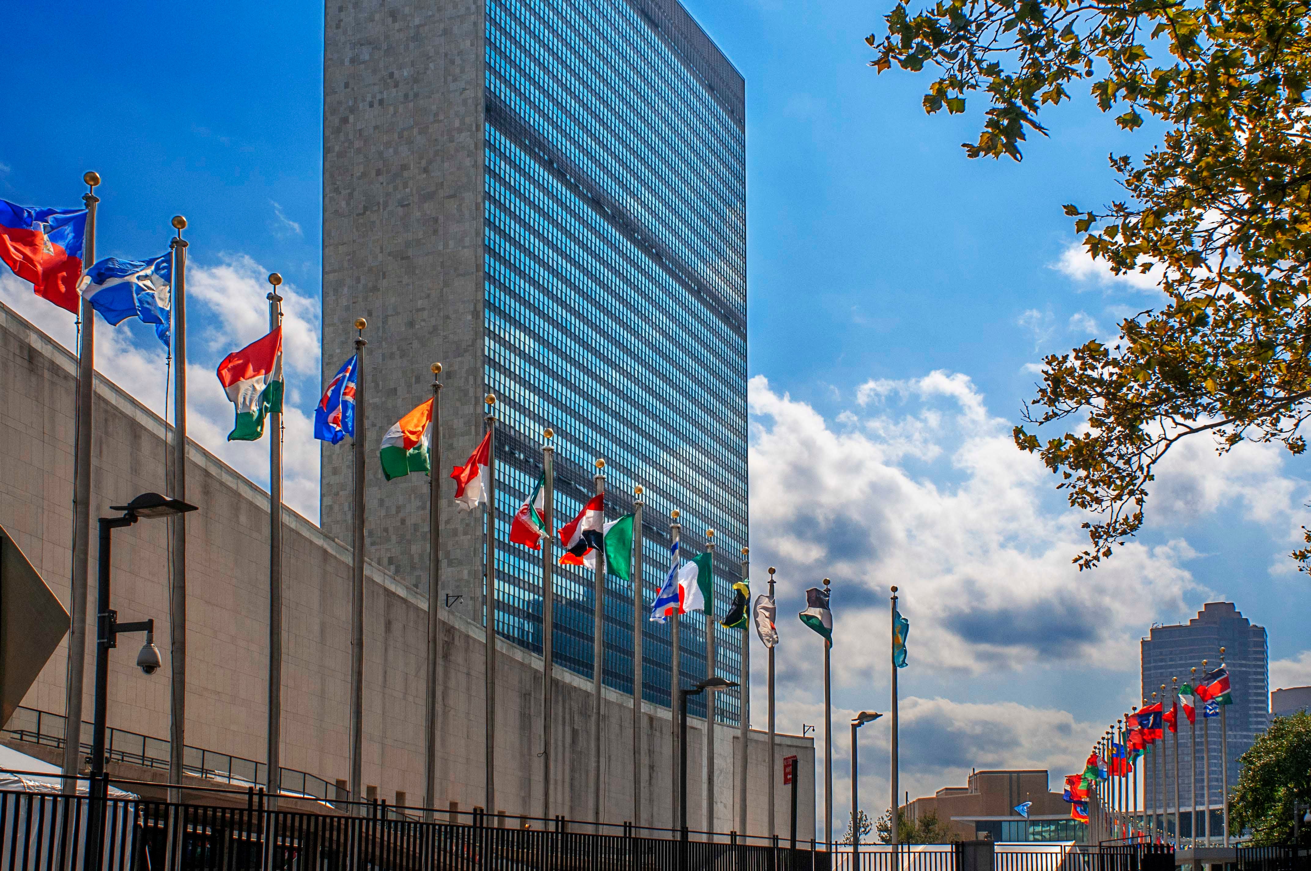 联合国纽约总部，2021年12月21日。
