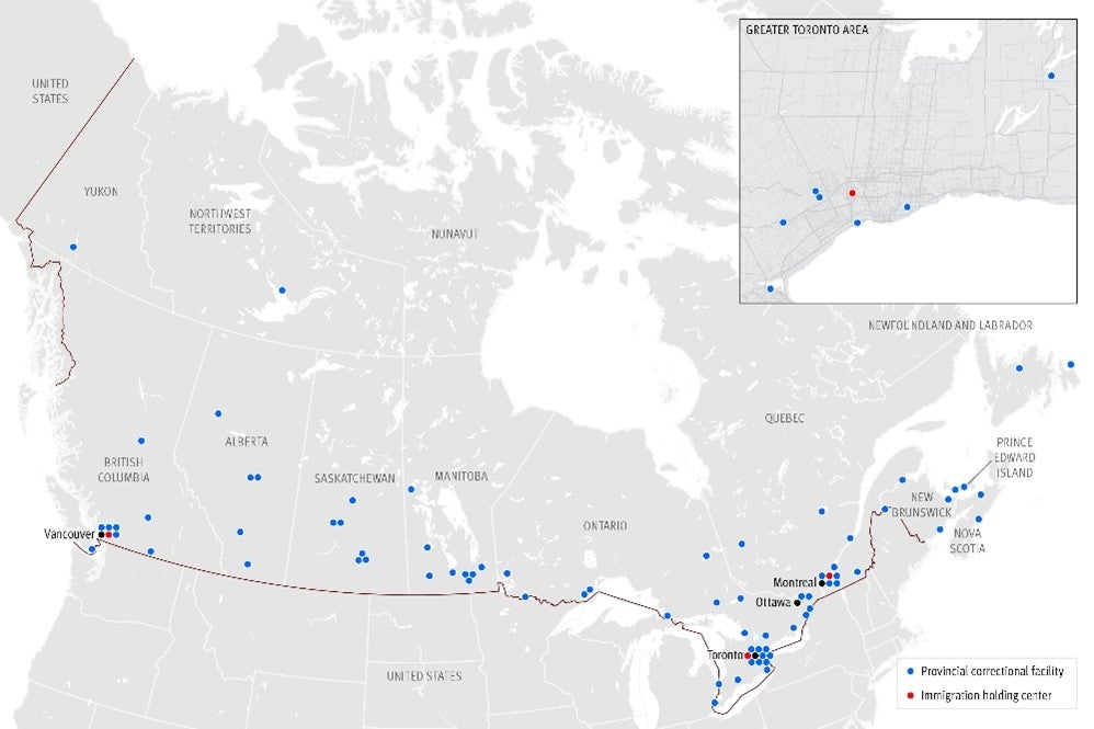 Sites of Immigration Detention in Canada