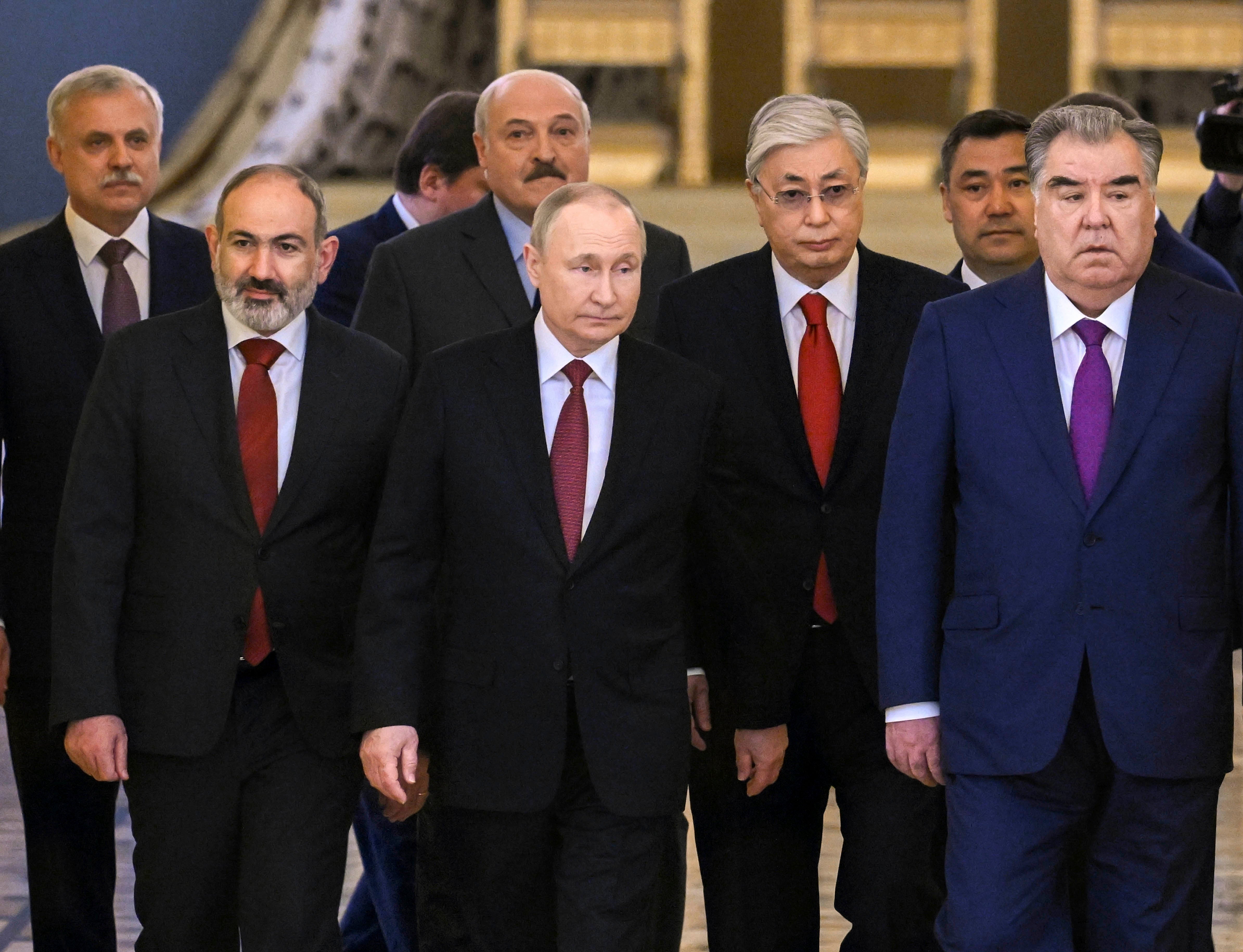 Summit of member states of the Collective Security Treaty Organization (CSTO) at the Kremlin, May 16, 2022.