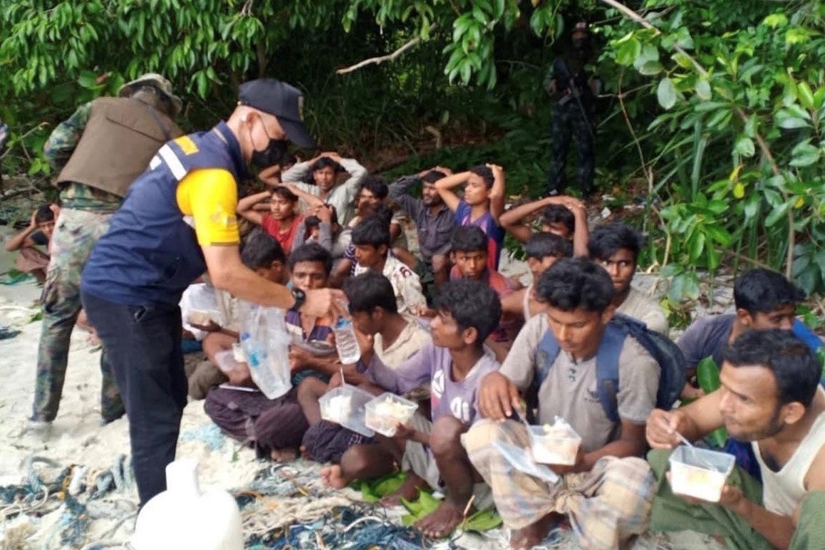 Thai authorities detain 59 ethnic Rohingya found stranded on an island off the coast of Satun province, Thailand.