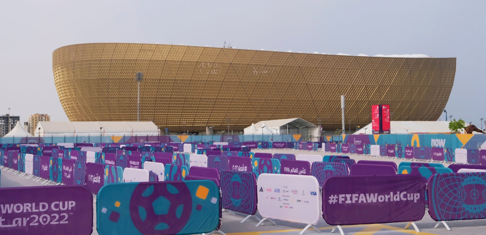 Le Stade de Lusail, où se déroulera la finale de la Coupe du monde de football de 2022 au Qatar, photographié le 5 novembre 2022. 