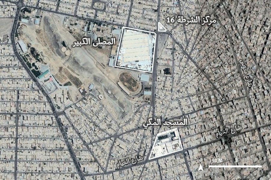 Map of Zahedan (Arabic)