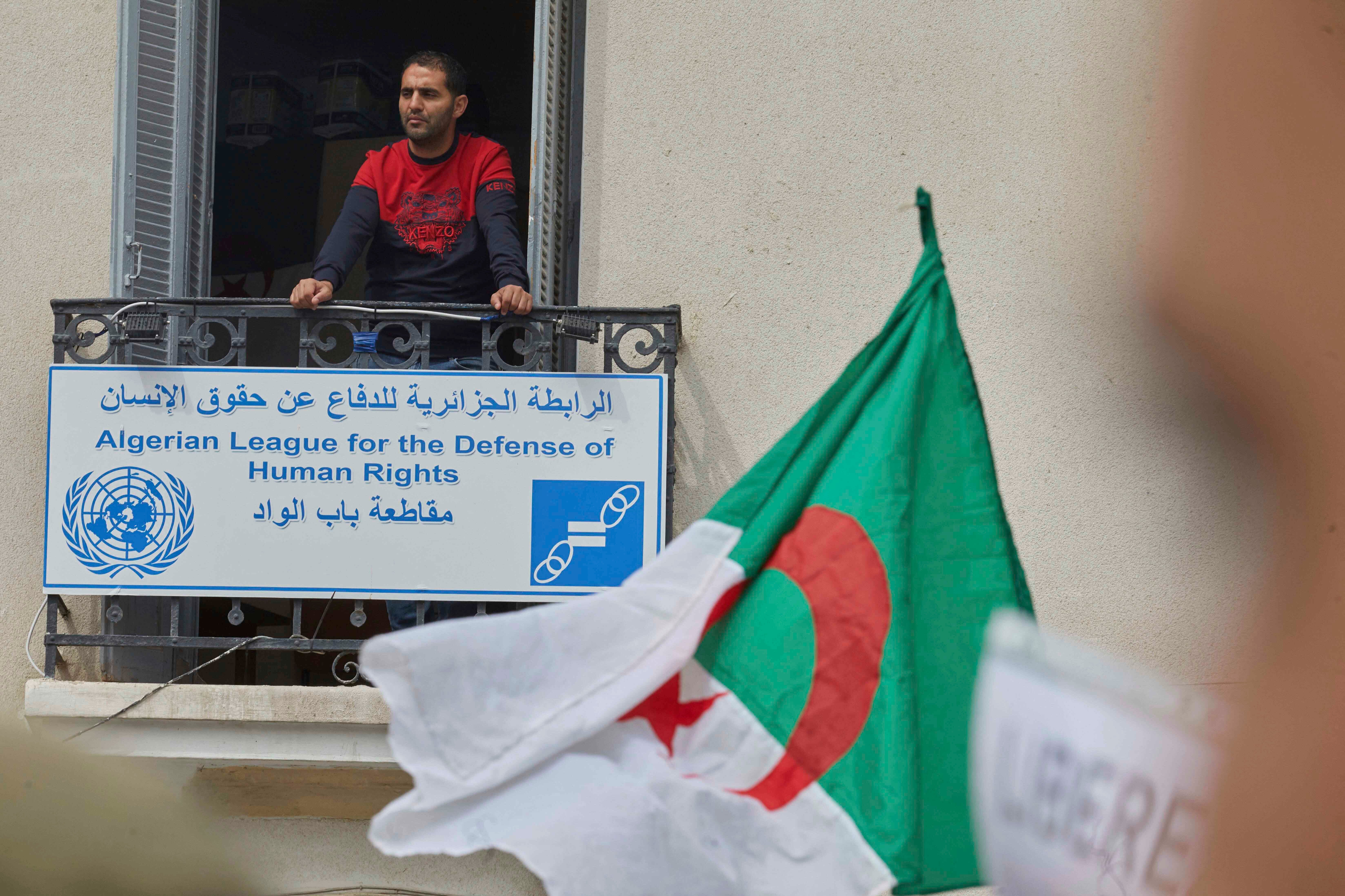 A demonstration in Algiers, Algeria, on March 30, 2021.