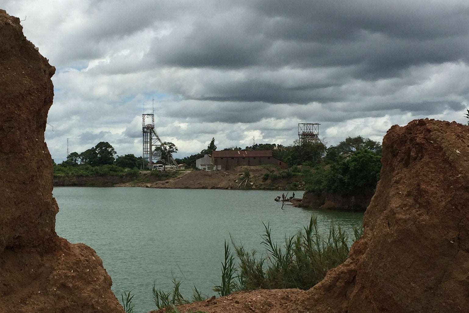 Former Mine Pit in Kabwe, Zambia 