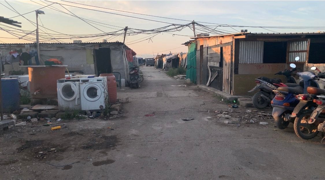 “Informal settlement “La Pista” in Borgo Mezzanone, Italy.