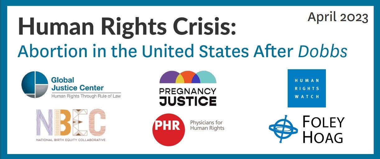 Briefing paper - Human Rights Crisis: Abortion in the United States After Dobbs